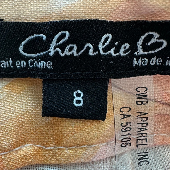 Charlie B Printed Linen Blend Wrap Skort - As New - Picture 11 of 13